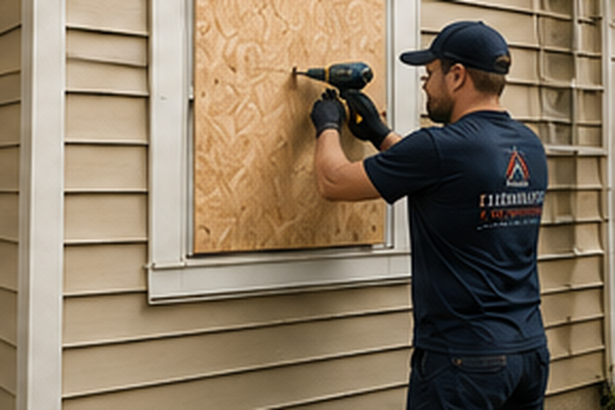 Fire damage inspection of framing and surfaces in a Faribault home